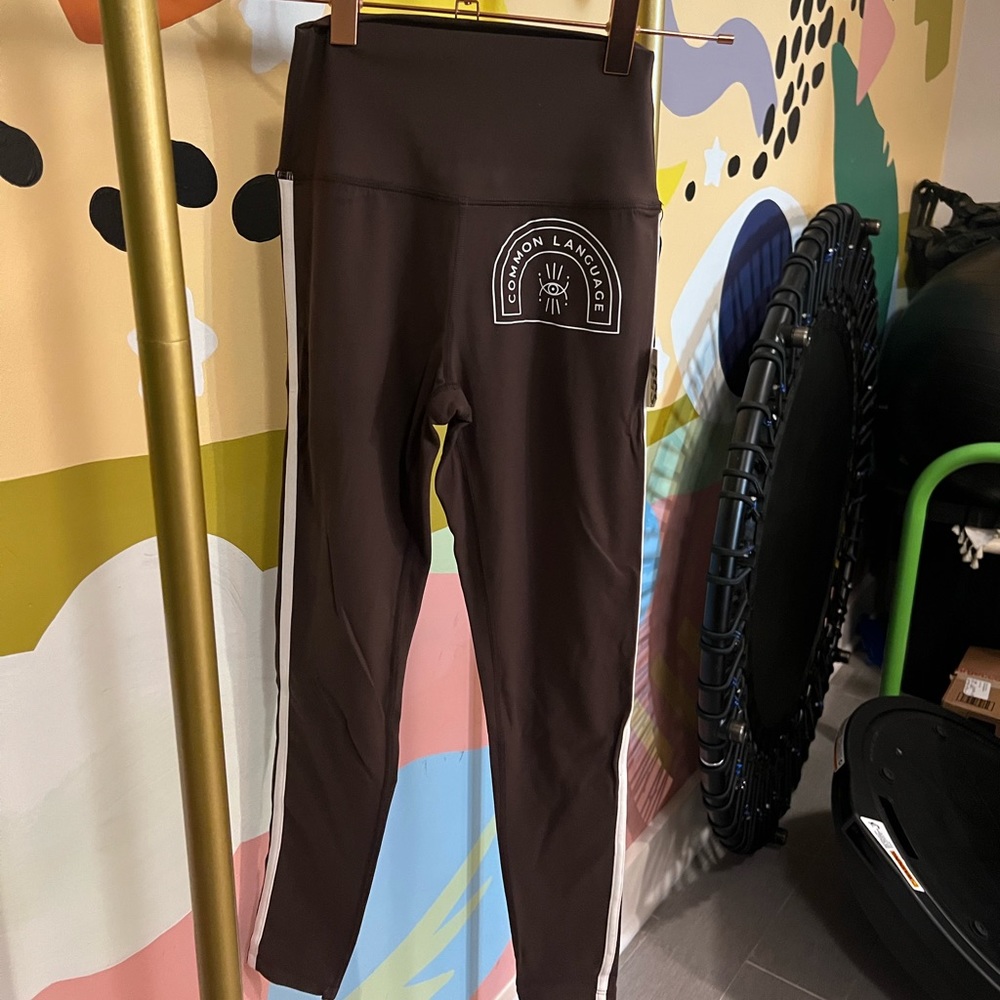 SPLIT59 Womens Chocolate Brown Leggings Size S NWT!